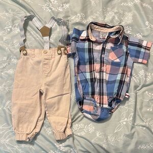 Blue and Pink Overalls for Casual Comfort